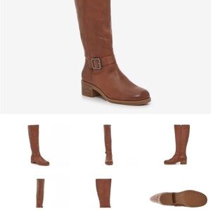 Womens Lucky Brand LP Inifita Riding Boots Roasted Brown Leather Size 9M
